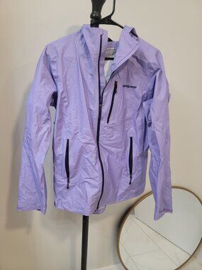Patagonia Houdini Windbreaker Jacket Women's L Purple Lightweight Packable